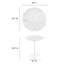 Table d'appoint ronde en marbre artificiel 20 po Lippa-153070345-149729020