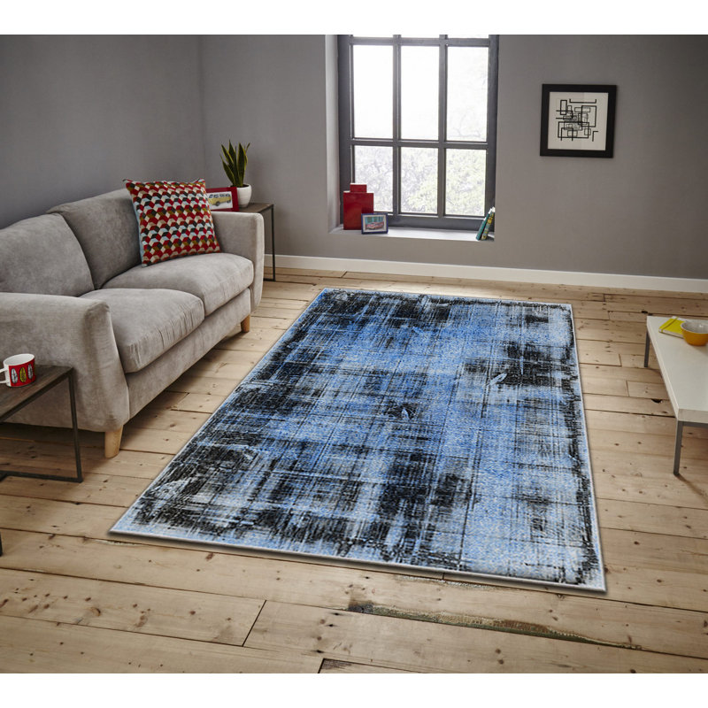 Luxurious Velvet Area Rug, 4.6 x 7.2 Feet | 100% Polyester, 740 g/m² | Non-Slip Felt Dot Underside, Machine Washable | Digital Print Design, Easy to Clean, Perfect for Living Room & Bedroom Décor