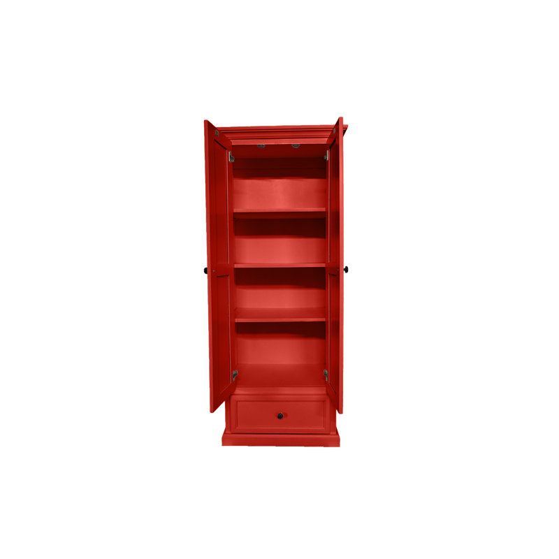 Garde-manger traditionnel avec tiroir simple, Rouge de Falun