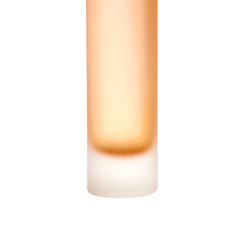Lungo Handmade Glass Table Vase, Amber, 17.5" H x 4" W x 4" D