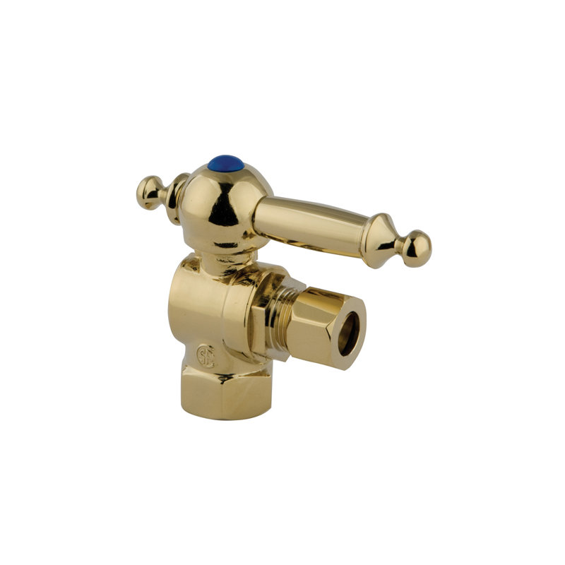 Quarter Decorative Turn Valves, Polished Brass