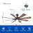 SkyFan Procyon 60" 8-Blade Ceiling Fan-1915964825