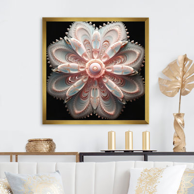 Edmund " Abstract Blossoming Light Pink Lotus I "