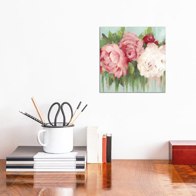 Lovely Peony by Asia Jensen - Wrapped Canvas Painting
