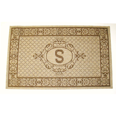 Tapis d'intérieur / extérieur brun Lexington