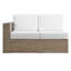 Convene Outdoor Patio Outdoor Patio L-Shaped Sectional Sofa In Cappuccino Grey-88459677
