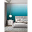 Caribbean Sea Teal Blue Ombre Wall Mural-87893614