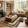 Levetta Braided Jute Reversible Cranberry/Black/Tan Rug
