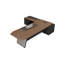 Bureau de direction en L 70,87 po-507447546