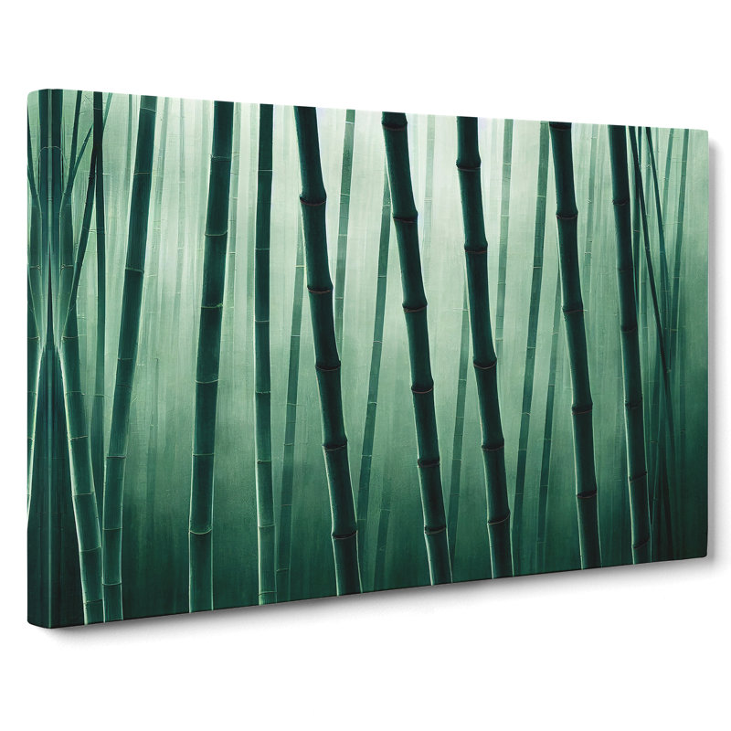 Fierce Bamboo Forest - Wrapped Canvas Painting, 35cm H x 50cm W x 3cm D