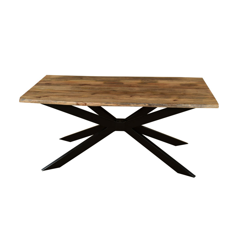 Rectangular Solid Mango Wood Dining Table, H76 x L175 x W90cm, Natural Wood
