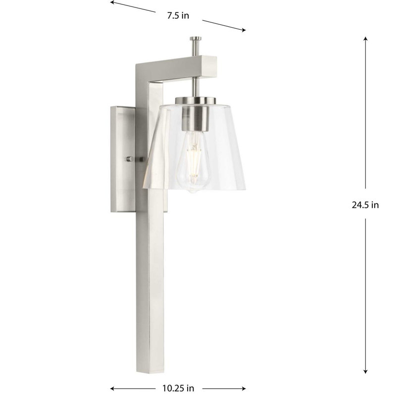Ariyelle Steel Wallchiere, Brushed Nickel