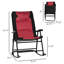 Ensemble de 2 chaises berçantes d'extérieur pliantes et rembourrées
