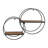 Isabella Round Wood-Metal Modern Wall Shelf