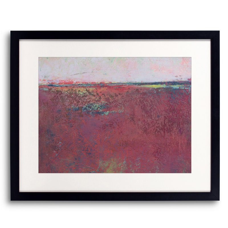 Red Tide Print by Victoria Primicias, Black Framed Paper, 16" H x 20" W