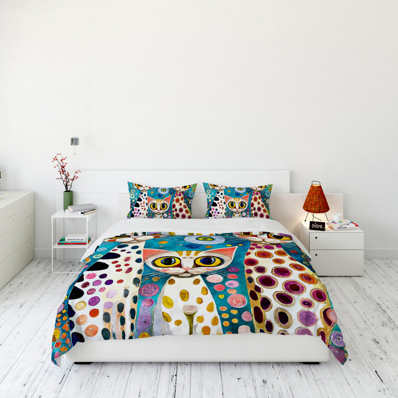 Modern & Contemporary Polyester Duvet Cover, Twin Duvet Cover + 1 Queen Sham