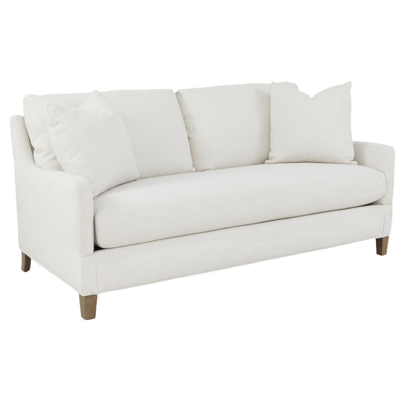 Canapé en cuir 76 po, Amande chamois, Perle 1181
