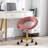 Ergonomic Velvet Swivel Adjustable Height Office Task Chair-1566218299