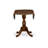 3 Piece Kitchen Table & Chairs Set Contains a Round Dining Table with Dropleaf and 2 Linen Fabric Dining Room Chairs, 42x42 Inch, Mahogany-512207889-512207888-445204700