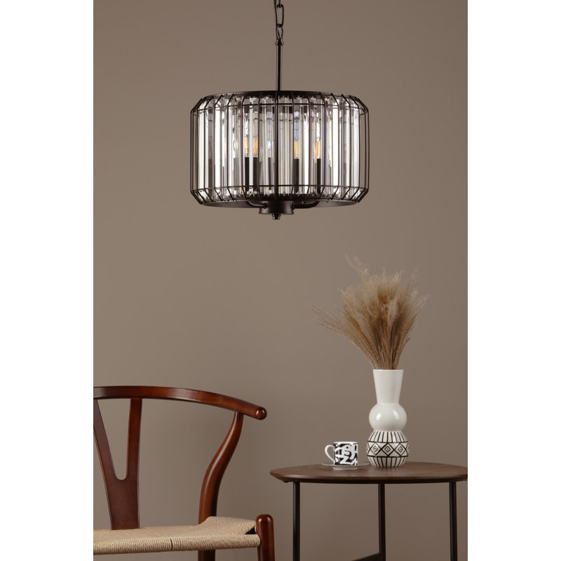 Avryl - Light Matt Black Pendant, 3