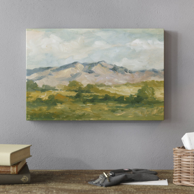 Impasto Landscape I by Ethan Harper - Painting Print, 30cm H x 46cm W, Wrapped Canvas