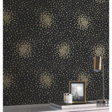Petite Leaves Floral Metallic Wallpaper Roll