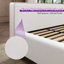 Lit plateforme tapissier Rollins -1451598595