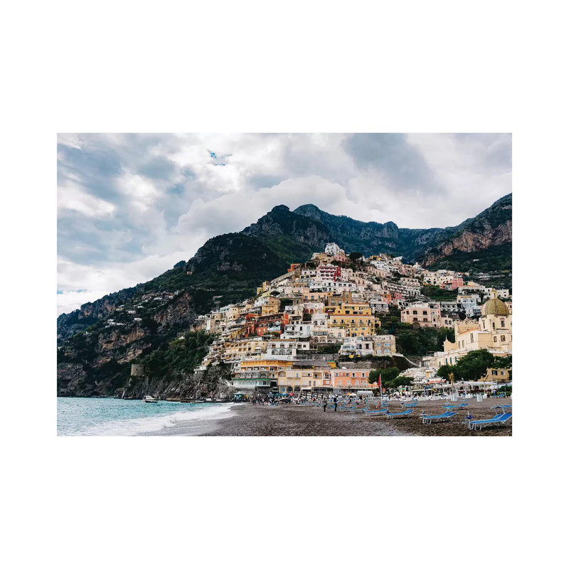 Rainy Positano X by Bethany Young - Print on Canvas, 66.04cm H x 101.6cm W x 3.81cm D, Wrapped Canvas