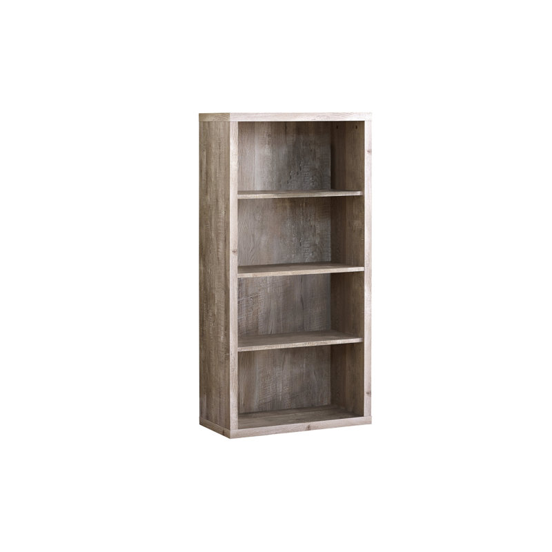 Bibliothèque 48 po Jessecca Meny, (4 Shelves) 48" H x 12" W x 24" D, Brun