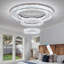 Lustre rond en cristal à 3 niveaux-1837543842