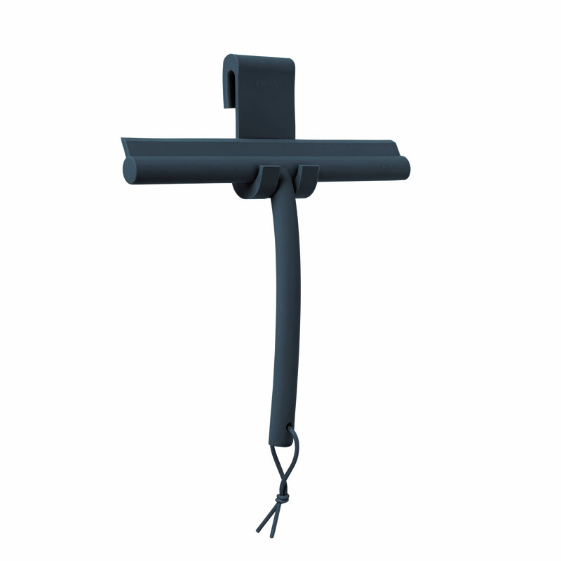 Black Silicone Shower Squeegee with Hanger