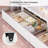 Bunk Bed Twin Over Twin With Stairs, Led Lights Twin Bunk Bed With 2 Storage Drawers & 6 Fabric Drawers, Metal Twin Loft Beds With Guardrail & Stairs, Space Saving-1890054837-1883204289