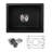 17.71"L Single Bowl Granite Kitchen Sink