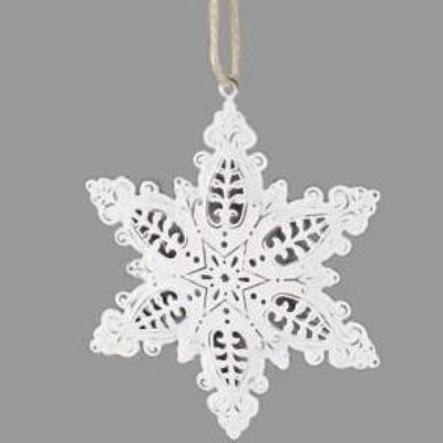Ornement en métal flocon de neige