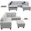 Canapé modulaire en forme de L de 103 po avec repose-pieds de rangement-1599909962-1599909964