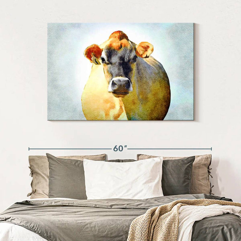 Vache grincheuse, H 32 po x l 48 po