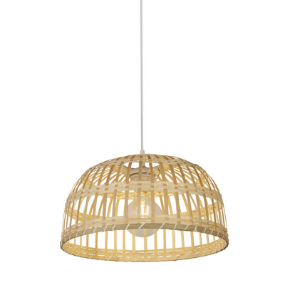 22cm H Bowl Lamp Shade ( Clip On ) in Natural