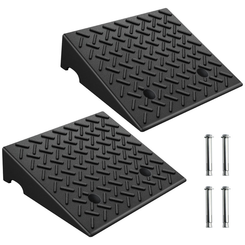 Rubber Curb Ramps（Set of 2）