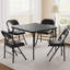 Table pliante 34 po pour 4 personnes, bureau carré pliable, sans assemblage, noir-130173169
