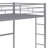 Hanny Metal Loft Bed With Desk, Ladder And Guardrails-507989440-513852660