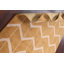 Tapis oriental à chevrons style marocain noué à la main 5 x 8
