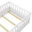Lit sur pied, fabrication intégrale avec barrière de sécurité ultra haute, porte, cadre de lit pour enfants, lit sur pied pour enfants en bois Montessori-1589118374-1589118373