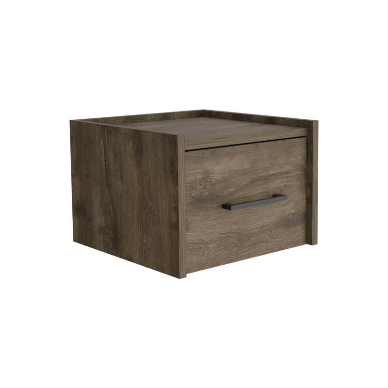 Amadora 2 Drawer Bedside Table, Dark Brown