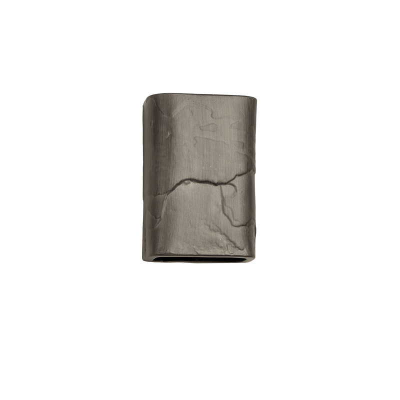 Donnice 12" High Ceramic Outdoor Wall Light, LED Bulb Included, Rubbed Pewter