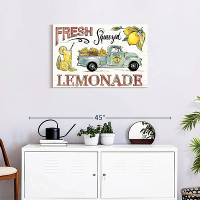 Plaque murale «Lemonade Stand I»