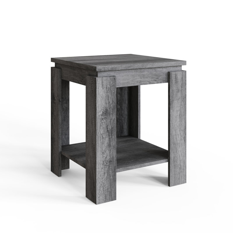Allred End Table, Charcoal Grey