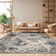 Christa Ivory/Blue Rug