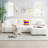 110" Modular L-Shape Sectional Sofa - Boucle Fabric with Pull-Line Design, Movable Ottoman & 330 lb Capacity - 4-Seater-1489094818