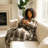 Alaskan Hawk Knitted Throw Blanket-639095926