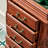 Reddish brown Rectangular Solid Wood Jewelry Armoires
